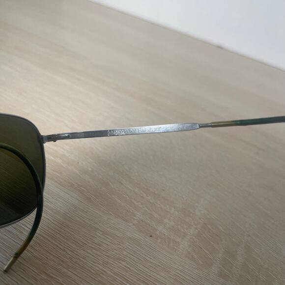 Vintage Randolph Engineering 6 1/2 Aviator Sunglasses Matte Chrome FRAMES ONLY - Picture 8 of 11